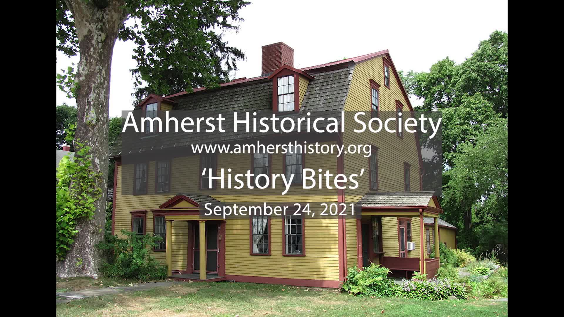 Thumbnail image for History Bites - Stories of Amherst