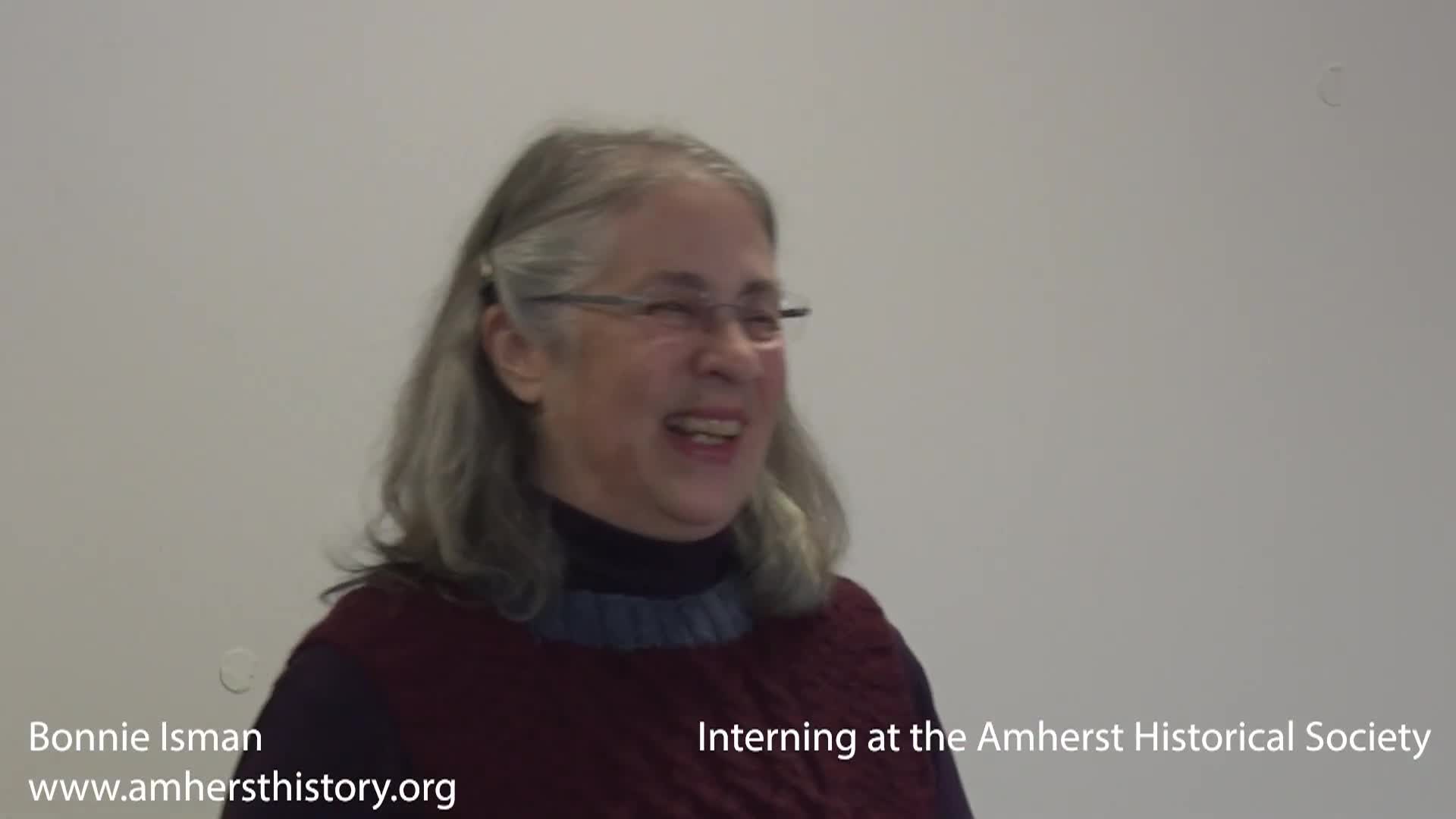 History Bites - Interning at the Amherst Historical Society