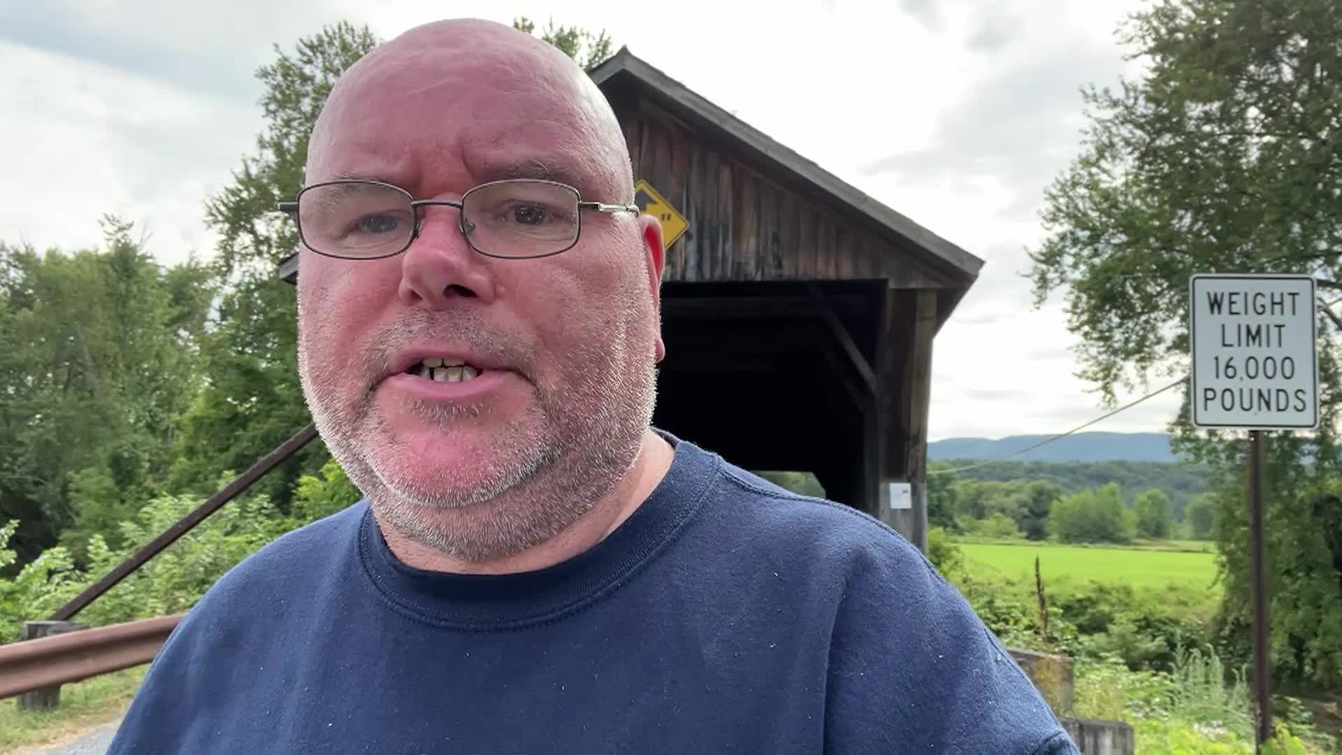 Vermont's 100 Covered Bridges - Depot Bridge, Pittsford