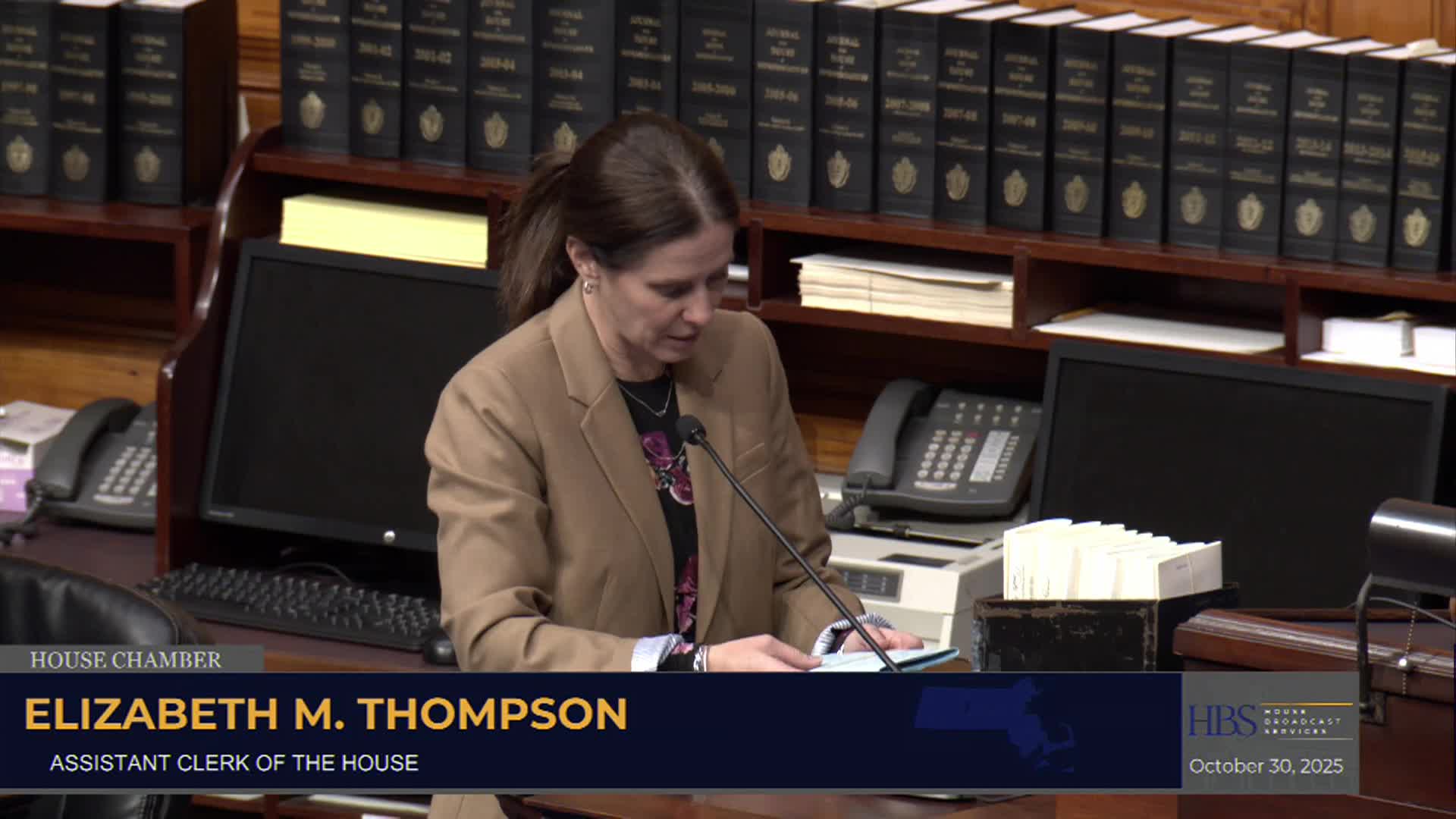 MA House Of Representatives 10/30/25 Session