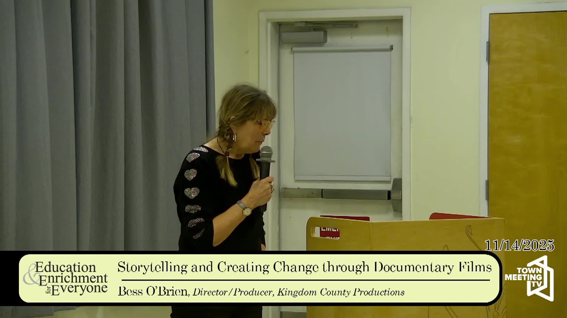 Education & Enrichment For Everyone - Storytelling and Creating Change Through Documentary Films