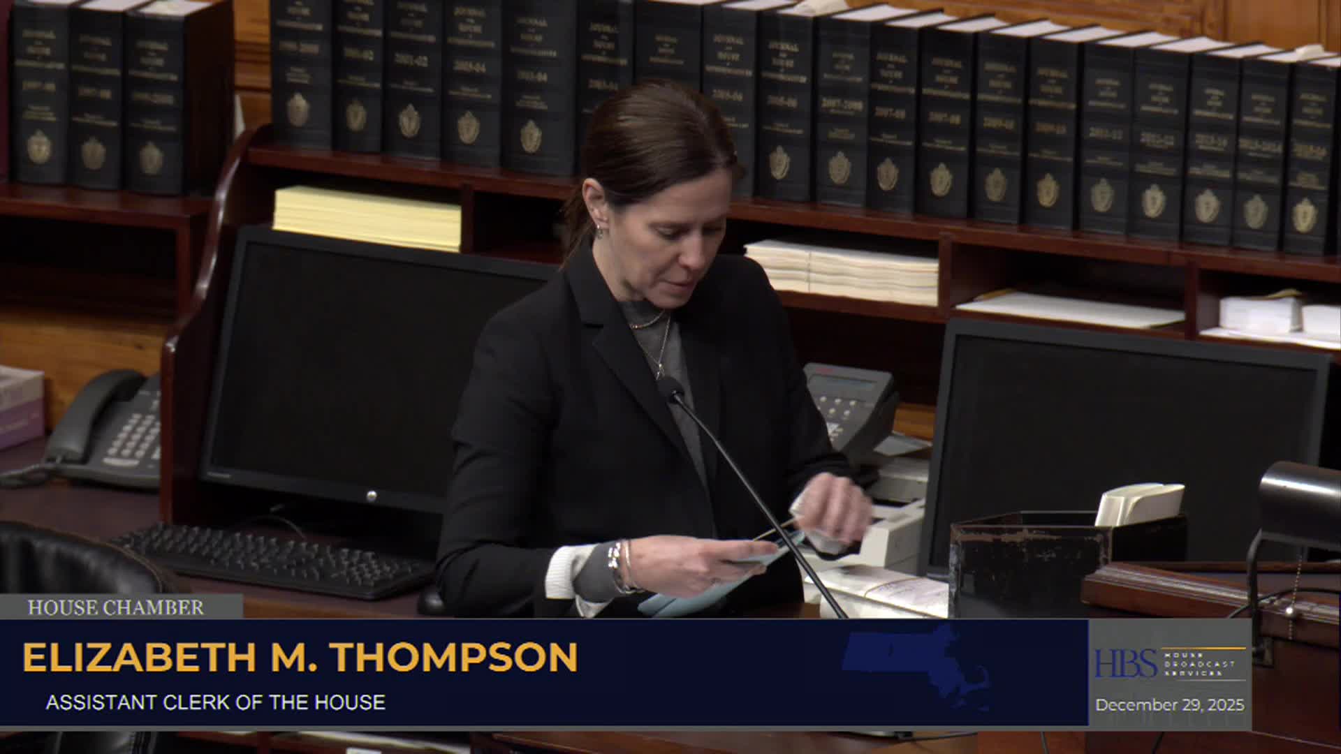MA House Of Representatives 12/29/25 Session