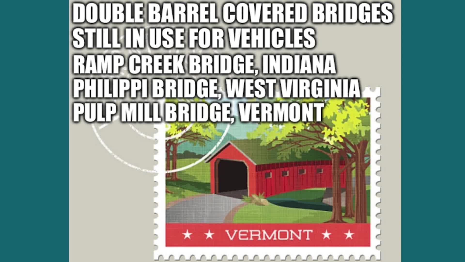 Vermont's 100 Covered Bridges - Pulp Mill Bridge in Middlebury
