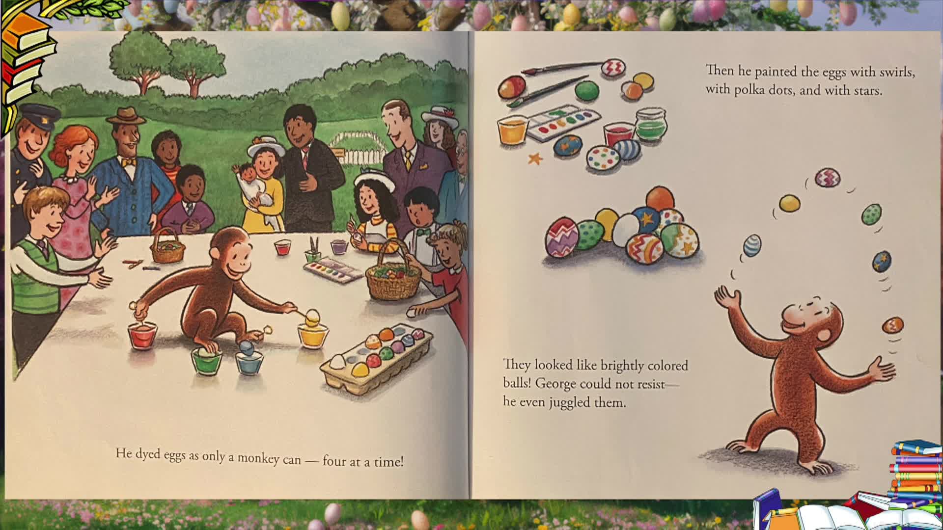 Cosette's Enchanted Journeys - Happy Easter Curious George