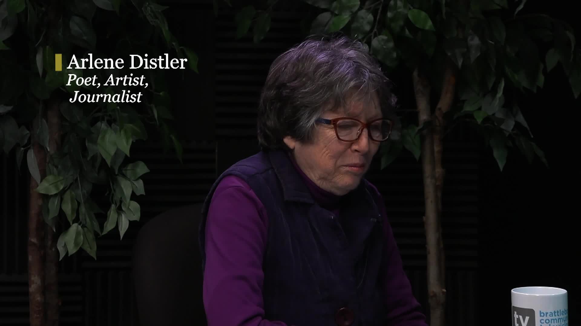 Here We Are with Arlene Distler (Poet, Artist, Journalist)