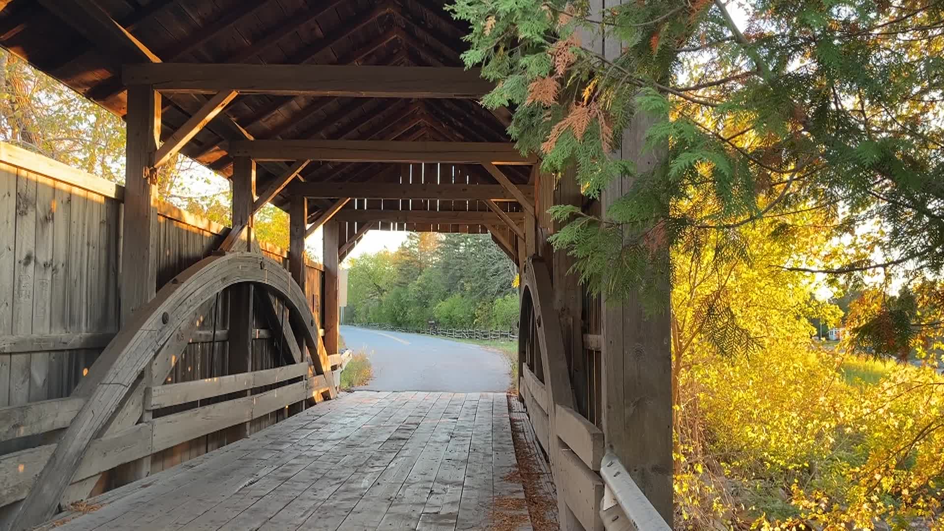 Thumbnail image for Vermont's 100 Covered Bridges - Holmes Creek Bridge, Charlotte VT